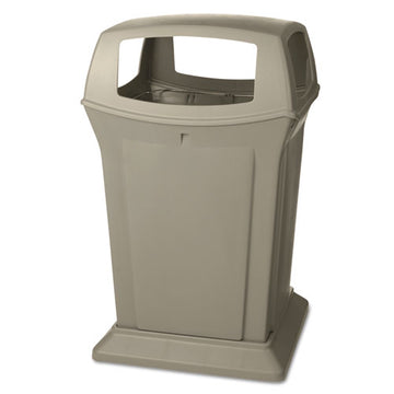 Rubbermaid® Commercial Ranger Fire-safe Container, Square, Structural Foam, 45 Gal, Beige freeshipping - TVN Wholesale